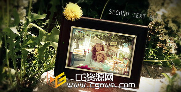 大自然照相馆 家庭框架 绿色画廊 Videohive Nature Photo Gallery AE模板