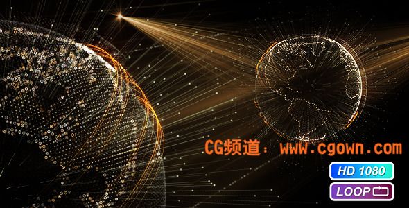 VideoHive – Cyber Earth Globe Hologram 数字化地球