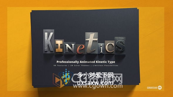 弹性文字标题MG动画AE模板 企业商品宣传解说情节字幕动画