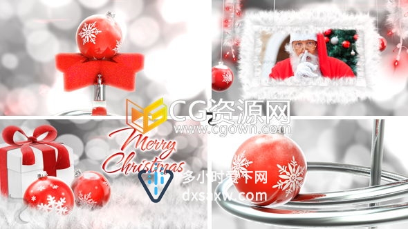 2016年圣诞节快乐饰品礼品礼物相册视频动画 AE模板