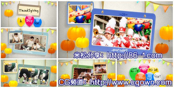 节日回忆相册模板Expresso Thanksgiving Day 02