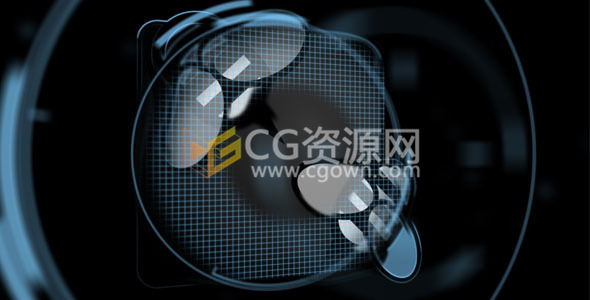 全息HUD界面技术未来网络电脑演绎标志LOGO片头 AE模板