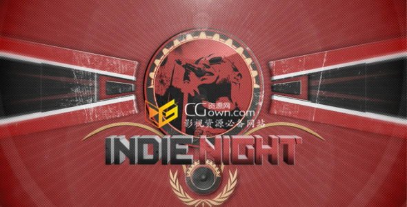 AE模板 复古摇滚乐队音乐巨星演唱会节目宣传开场视频