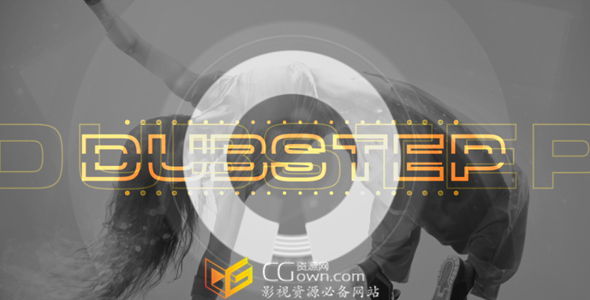 AE模板 时尚创意动态图形标志开场用于音乐会宣传视频