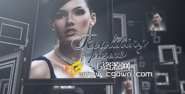 艺术空间人像相册展示 Videohive Portrait Slideshow AE模板