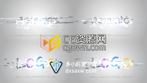 AE模板 明亮干净光学耀斑镜头光晕发光展示公司企业标志动画片头