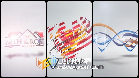魅力光线条标志揭示 Videohive Corporate Logo IX Light AE模板