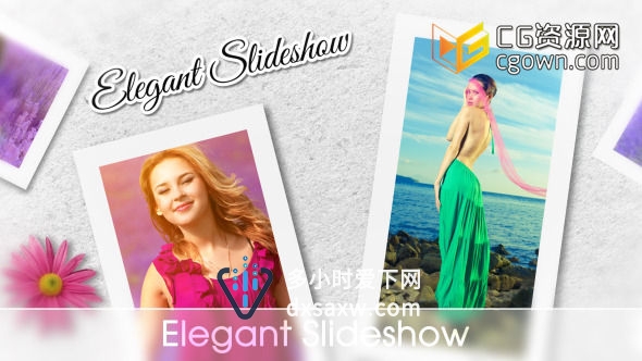 优雅时装展示视频 时尚情侣婚礼相册 Elegant Slideshow 8026029AE模板