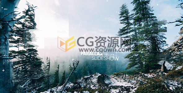 AE模板科技公司宣传片视频制作图文视差开场动画片头