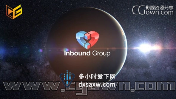 AE模板 超级梦幻般史诗地球耀斑标志片头