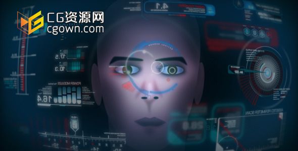 事未来高科技数据可视化 钢铁人特效显示 Videohive Military HUD AE模板