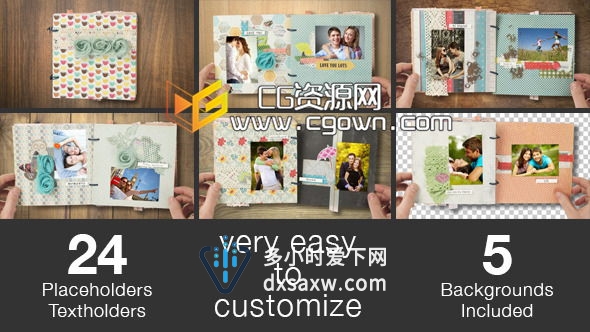 真正的爱情回忆 Videohive True Love Memories AE模板