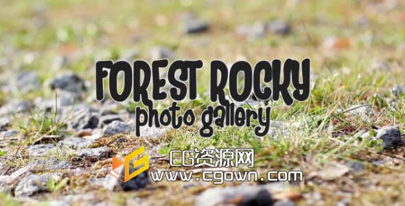 森林岩石相册 美丽节假日 庭聚会活动 Videohive Forest Rocky Photo Gallery AE模板