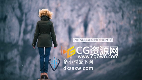 图片现实三维摄像机空间微动画AE模板 动态人物风景照片大气展示宣传视频