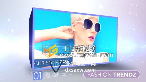 时尚展示 很酷的3D转场 VideoHive Fashion Trendz 6663363 AE模板