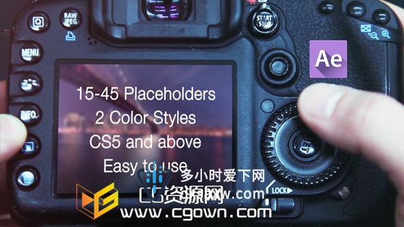 用摄影机去回忆所拍过的美好风景照片 Videohive Photographer Promo AE模板