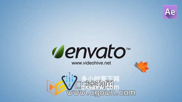 枫叶动画标志展示 Videohive Maple Leaves Ident 5308232 AE模板