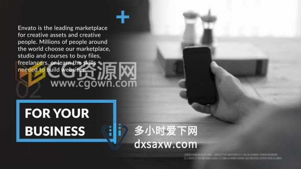 AE模板企业会议公司业务宣传片视频包装制作工程文件