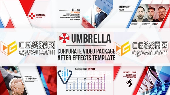 AE模板 公司企业宣传片头 品牌推广产品介绍 时间表业务结构视频演示