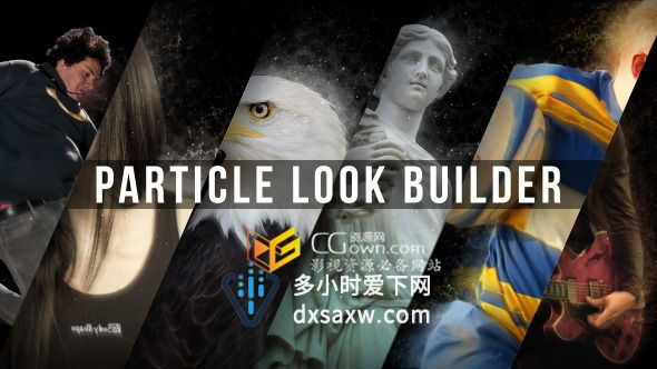 AE模板 Particular制作人或物体散发出粒子烟雾拖影效果