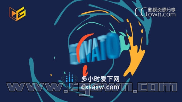 AE模板 运动图形动画卡通动漫图形元素标志片头LOGO演绎展示