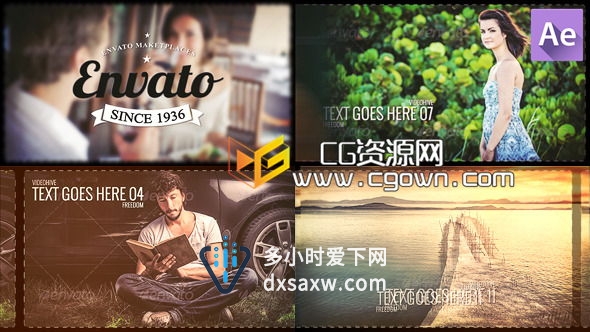 复古照片 婚礼相册 葡萄酒颜色 Videohive Freedom 6457947 AE模板