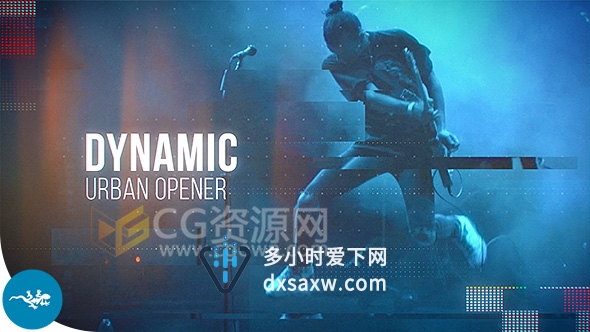 AE模板制作宣传视频工程动态城市动感揭幕开场片头