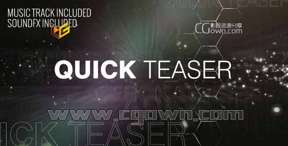 AE模板 摇滚风格预告促销 Videohive Quick Teaser 9052951