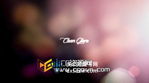 唯美眩光漏光幻灯片展示 Videohive Clean Glare AE模板