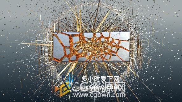 AE模板超过400种破碎爆炸动画元素三维标志动画LOGO片头工程