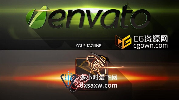 多层标志组成动画片头 Videohive Multilayer Logo Reveal 8634647 AE模板