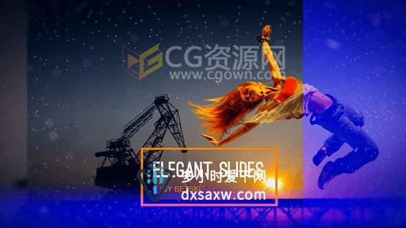 AE模板时尚宣传片头开场图形遮罩滑动展示图片效果工程文件