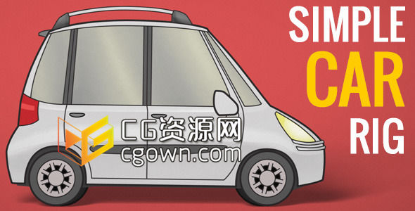 AE模板 汽车公司企业或4S店宣传动画视频 驱动器轮胎卡通动画介绍推广