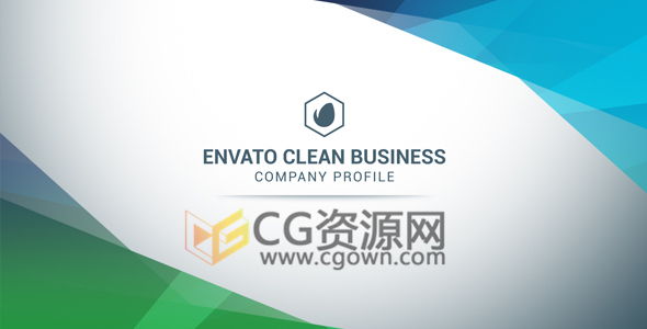 公司业务简介产品时间表视频AE模板 多边形元素包装动画效果