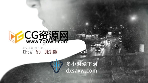 AE模板 多重图片视频混合叠加效果电影犯罪侦查纪录开场片头片尾