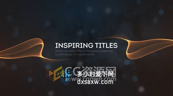 抽象创意艺术粒子文字标题视频宣传AE模板 Plexus低多边形背景动画