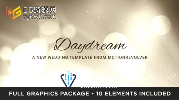 优雅白色婚礼视频制作 Videohive Daydream WeddingAE模板