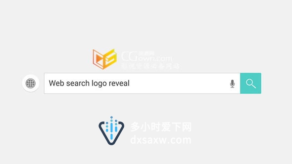 AE模板 社会化媒体网络搜索展示标志 网站设计公司宣传片
