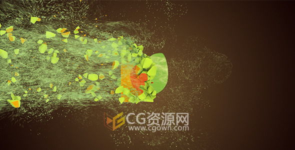 AE模板 破碎艺术粒子演绎标志ID片头动画带使用视频教程