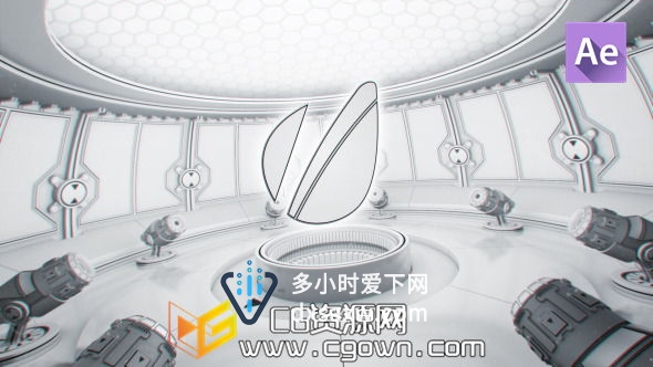 高科技标志 优雅科幻工艺 Videohive Hi-Tech Logo 6787083 AE模板