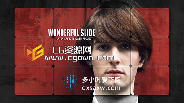时尚模特精彩幻灯 Videohive Wonderful Slide 6843272 AE模板