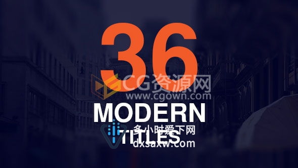 36种创意简洁线条人名字幕条动画AE模板 企业动态介绍文字标题动画