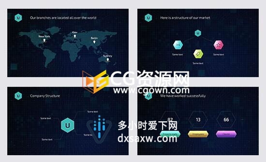 AE模板企业产品介绍公司服务结构分析包装工程展示宣传