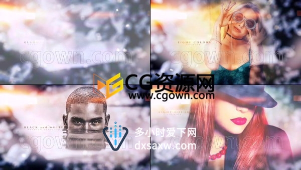 动态朦胧光斑遮罩动画宣传片头奢侈品视频制作-AE模板下载
