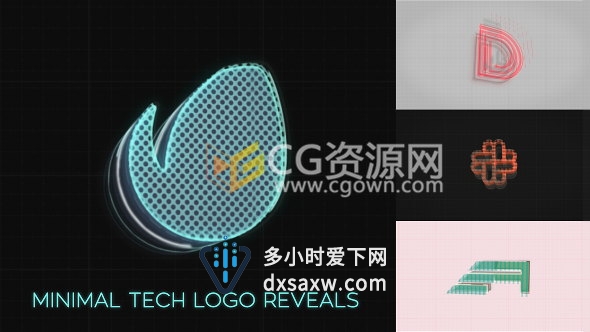 软件应用程序启用或手机开机LOGO演绎片头动画AE模板