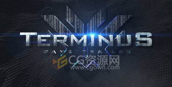 Element3D v2制作电影预告片游戏宣传片大气金属三维标题动画AE模板
