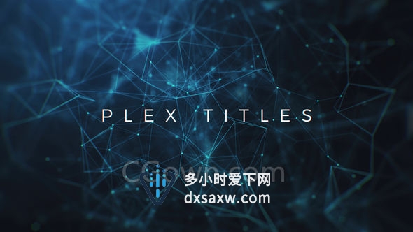 科技感神经丛点连线粒子特效空间电影预告企业宣传片头视频-AE模板下载
