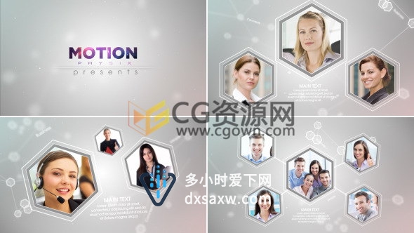 AE模板科技感通讯网络公司企业宣传片头视频制作工程