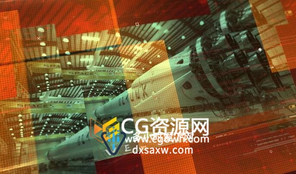高科技感企业宣传视频HUD信息图表图片介绍片头-下载AE模板
