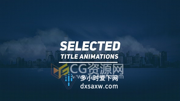 25 Title Animations 商务宣传公司简约标题文字幕动画AE模板